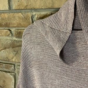 Purple long knit sweater